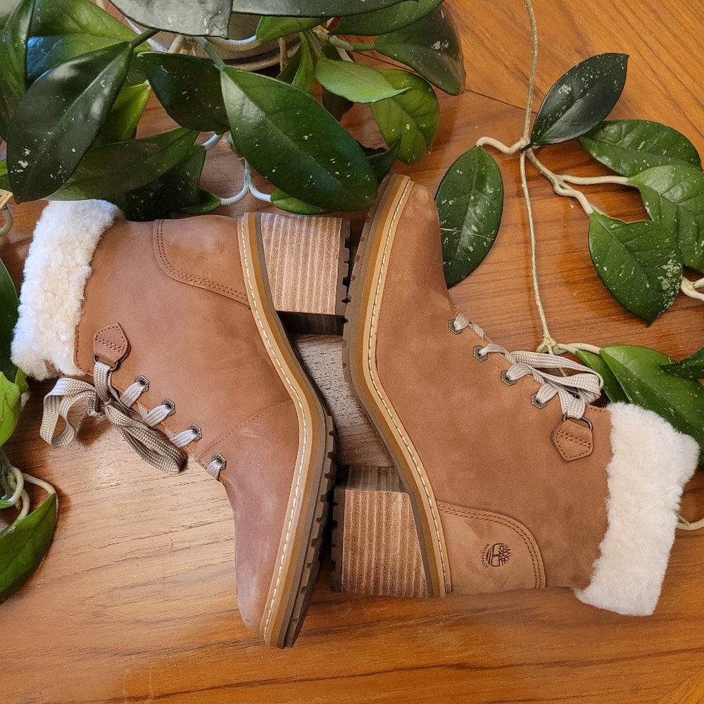 NWT Tan Timberland Sienna High Waterproof Mid Hiker Boot Rust Nubuck